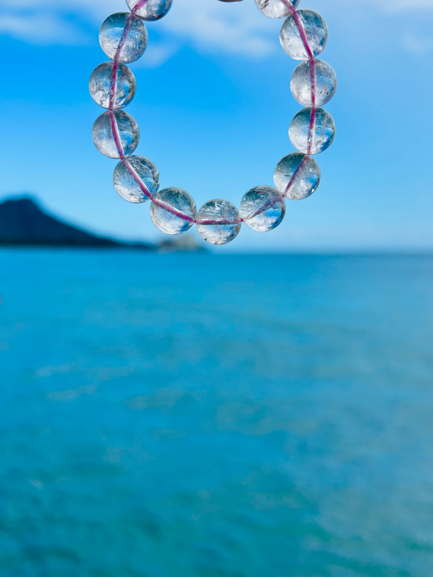 Hematite in  Rose Quartz 12mm