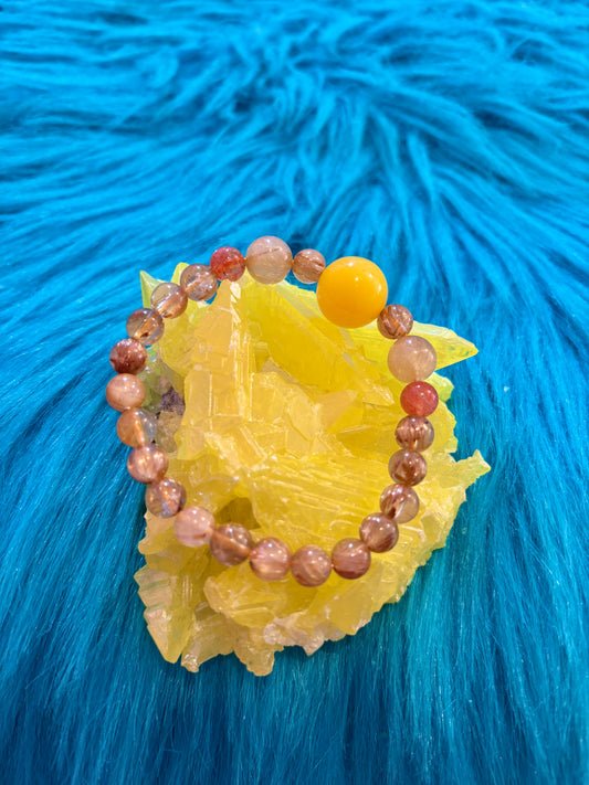 Yellow Rutile Quartz 7mm