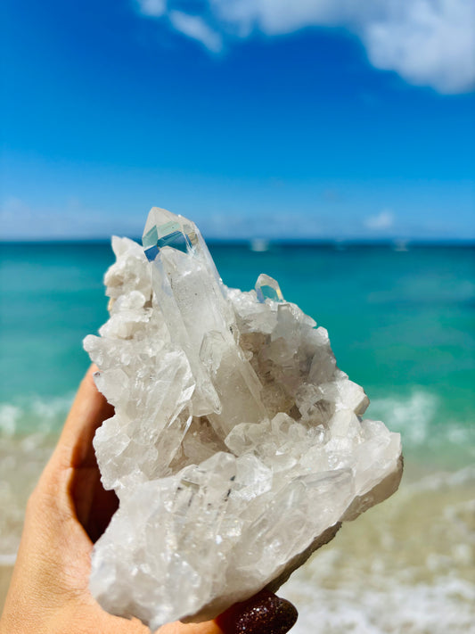 アメリカ産　水晶クラスター504gram