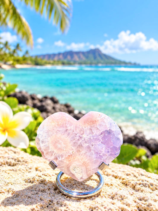 Pink Flower Agate ⓸