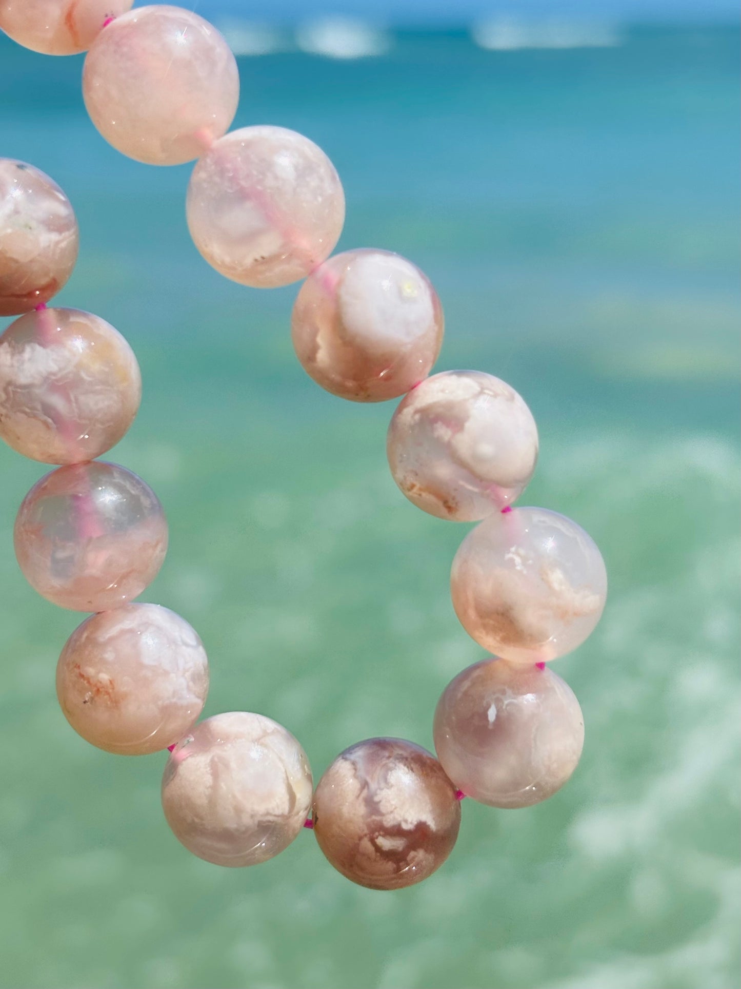 #Flower  Agate🌸13mm