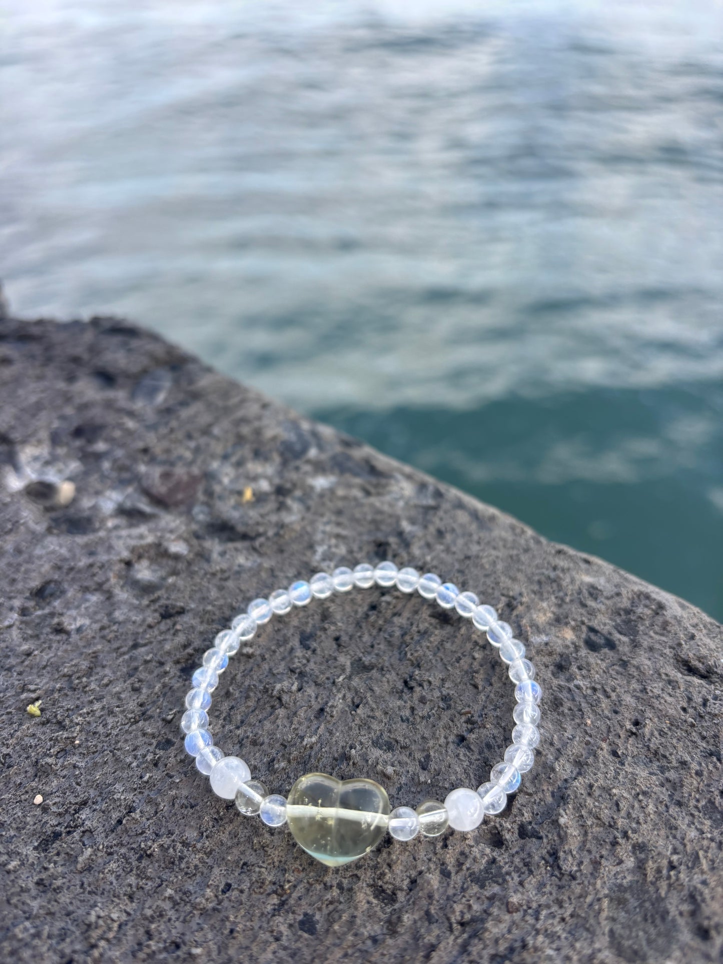 #ALOHA💛リビアングラスBracelet⓶