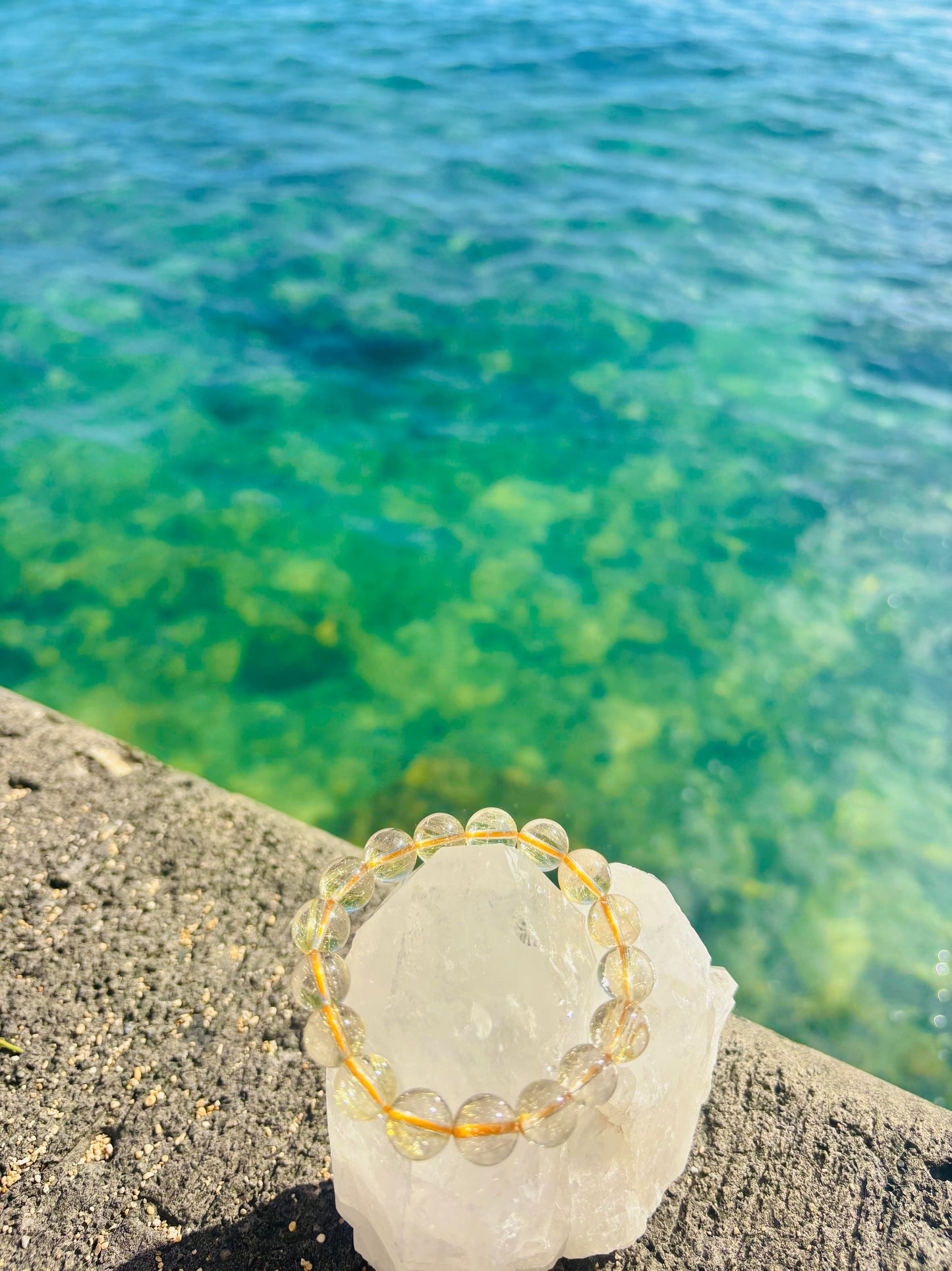 極上Yellow Rutile Quartz 12mm