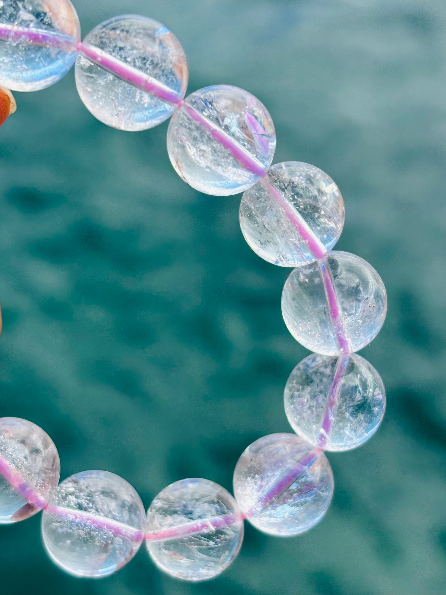 Hematite in  Rose Quartz 12mm