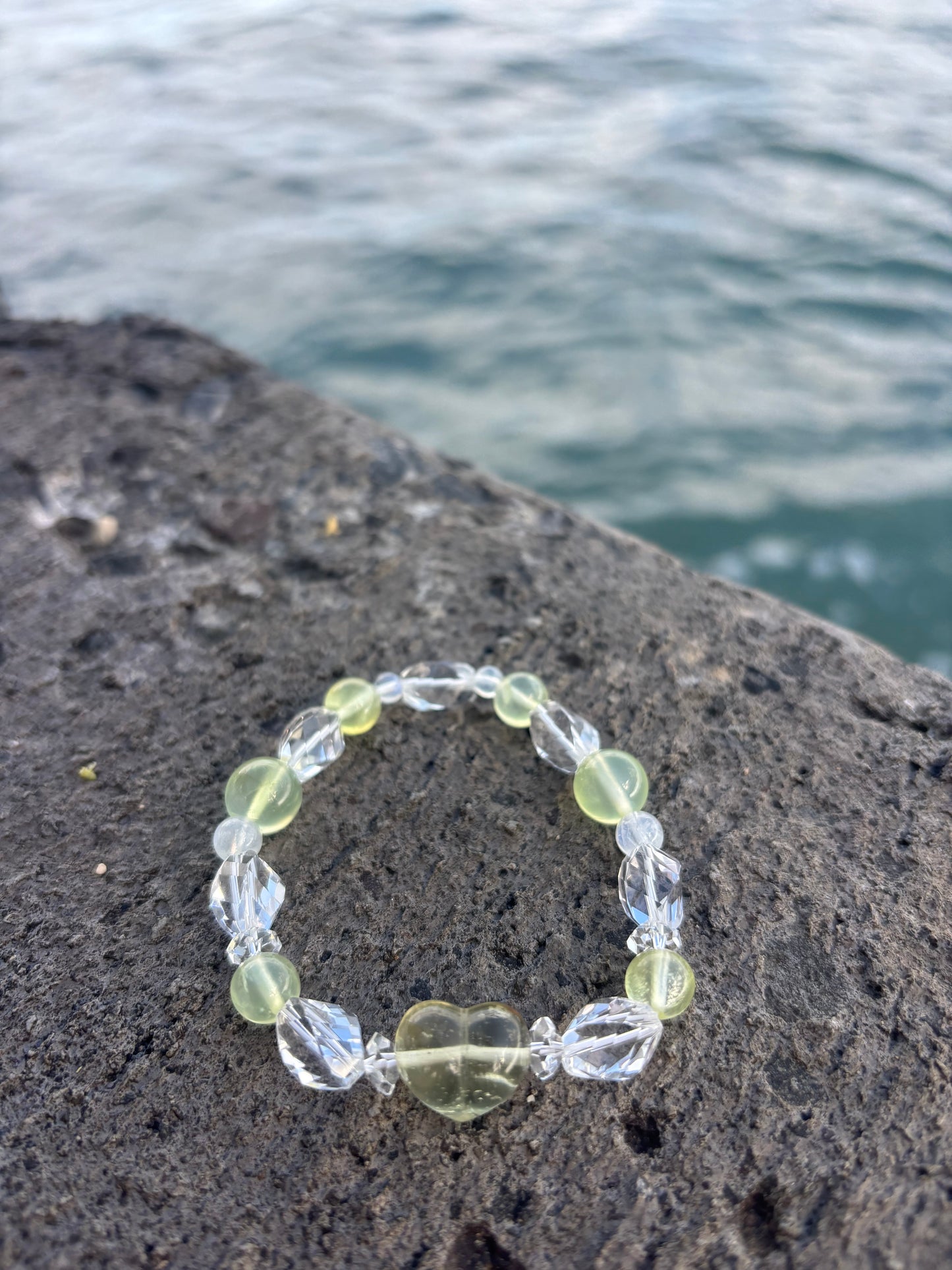 #ALOHA💛リビアングラスBracelet⓷