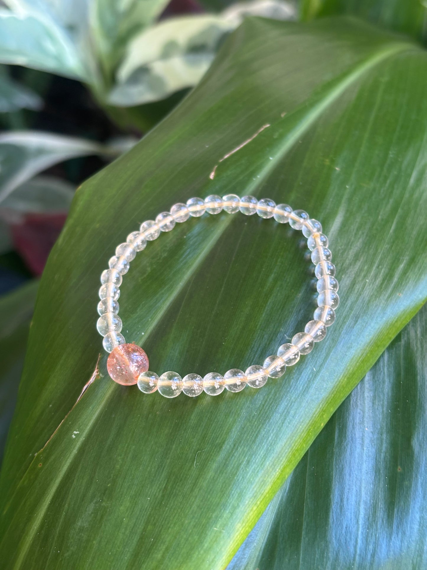 宇宙系のパワー🚀極上リビアングラス6mm+Sunstone
