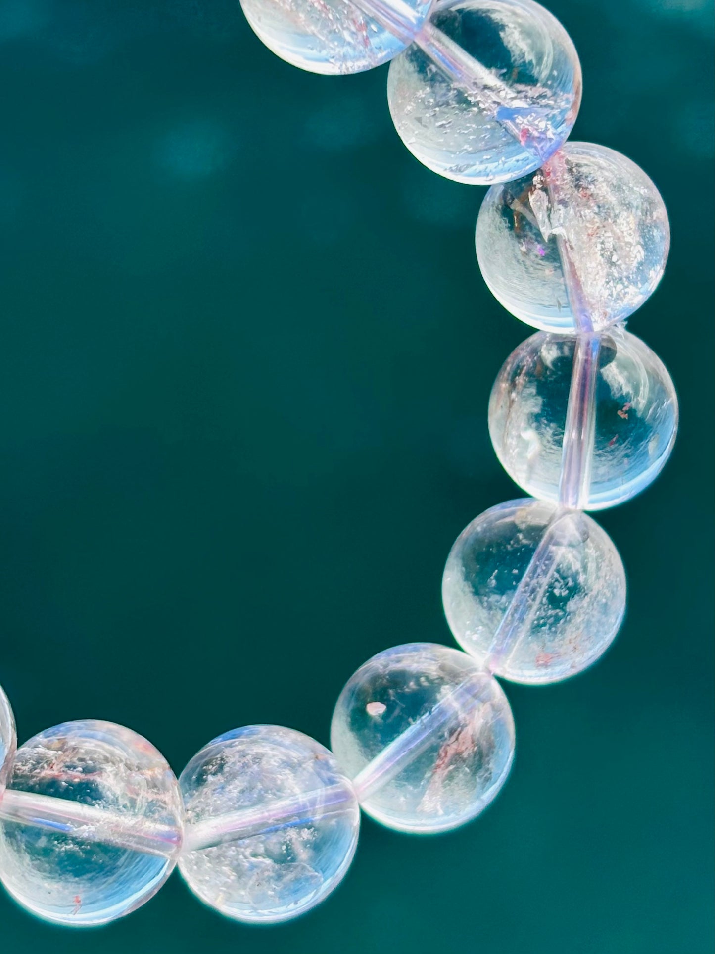 Hematite in Rose Quartz 10.5mm