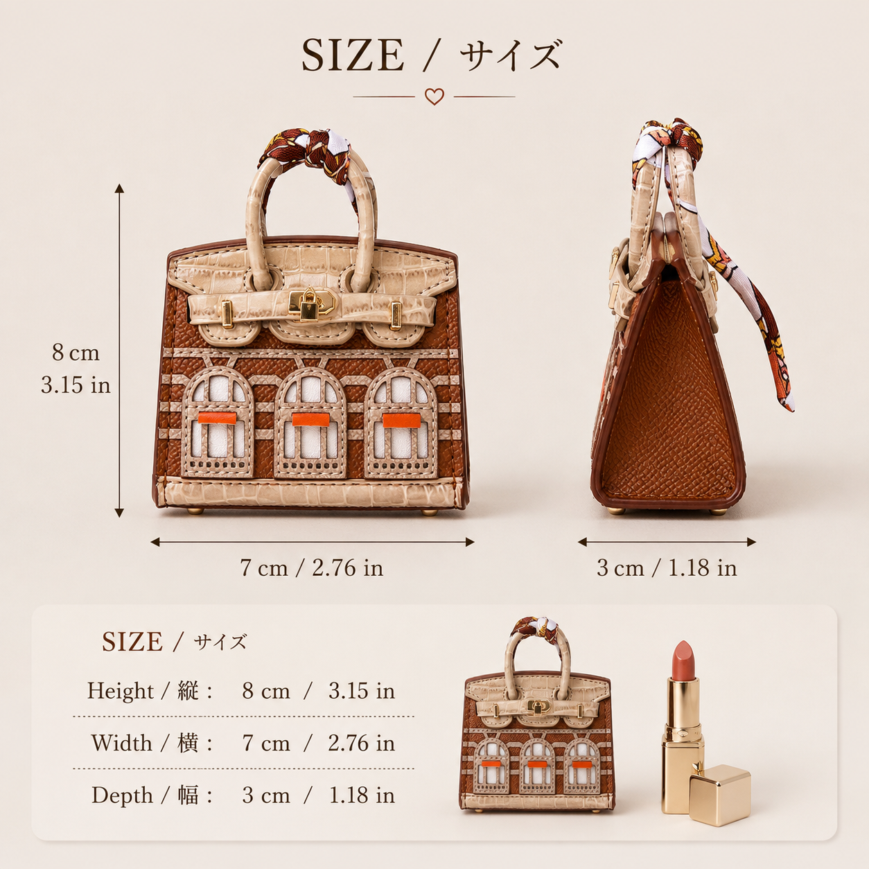 #Mini Bag charm