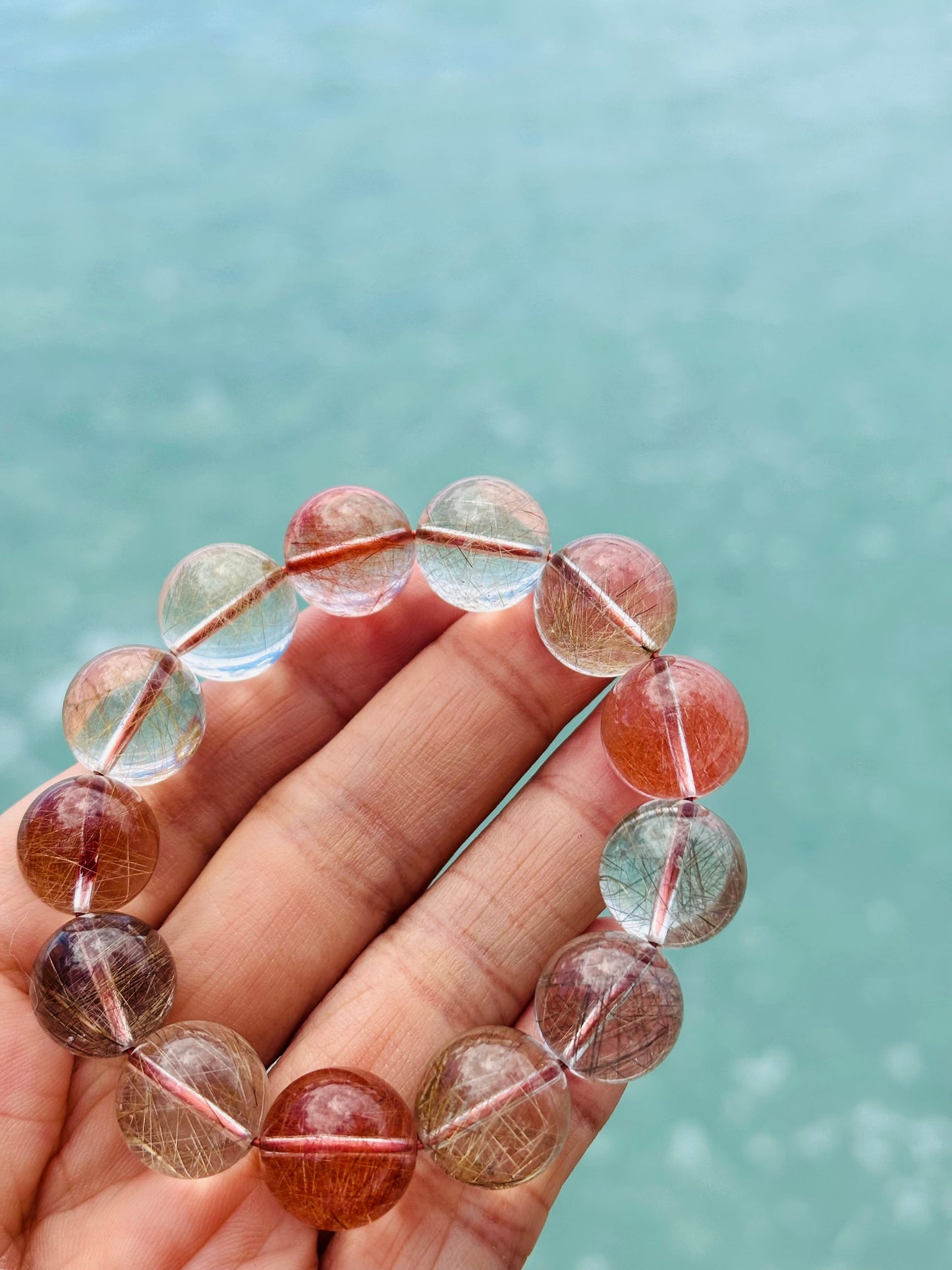 Multi Color Rutile Quartz14mm