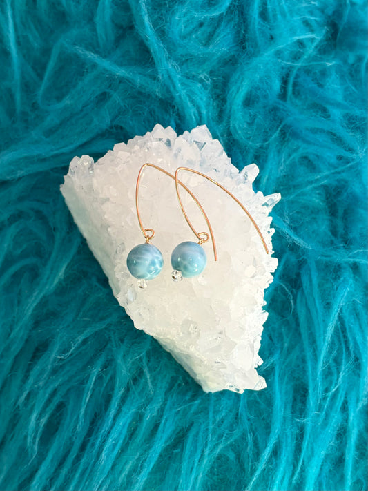 *Larimar Earrings(ラリマーピアス)