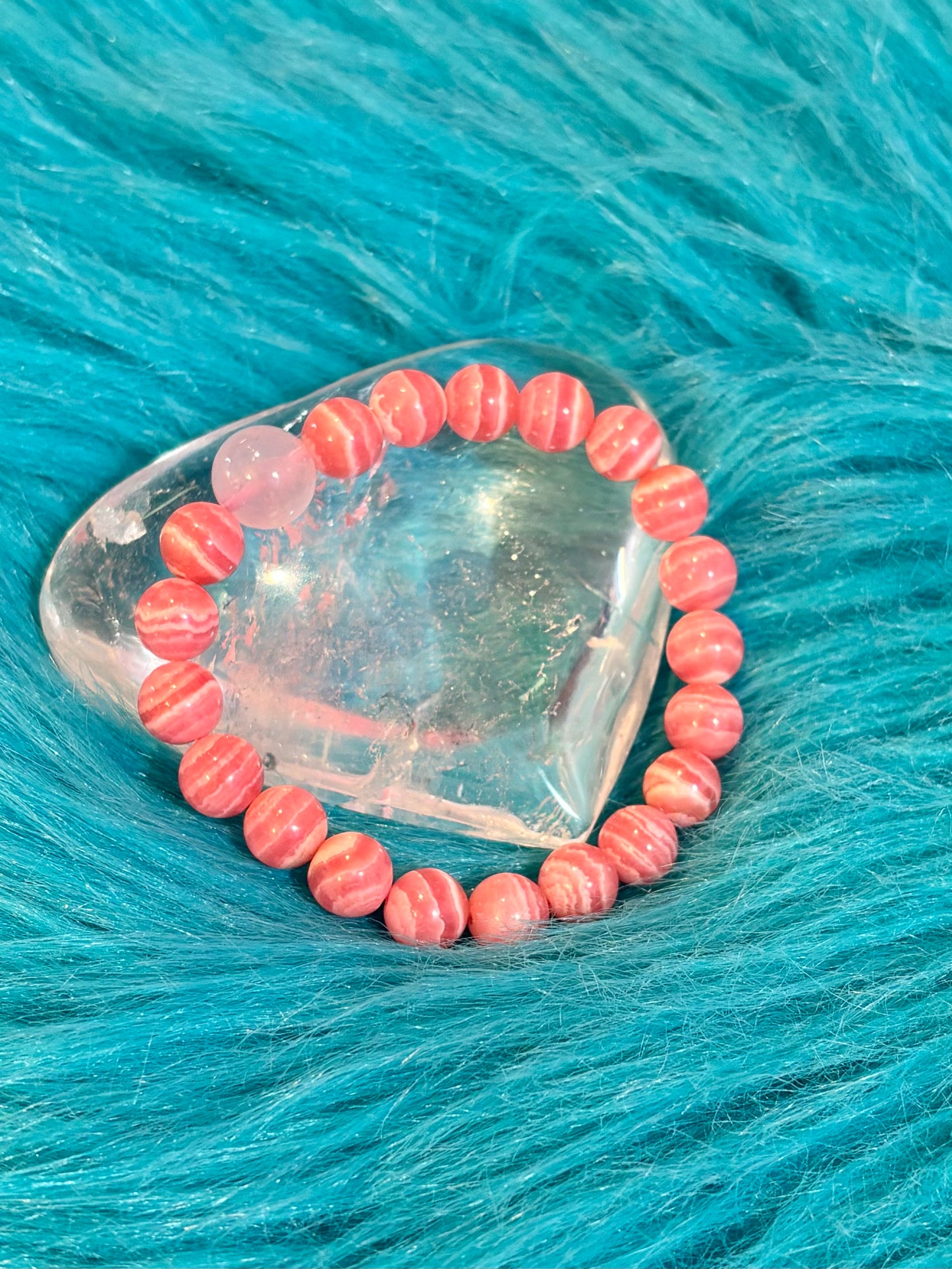 *Rhodochrosite bracelet(レア模様)