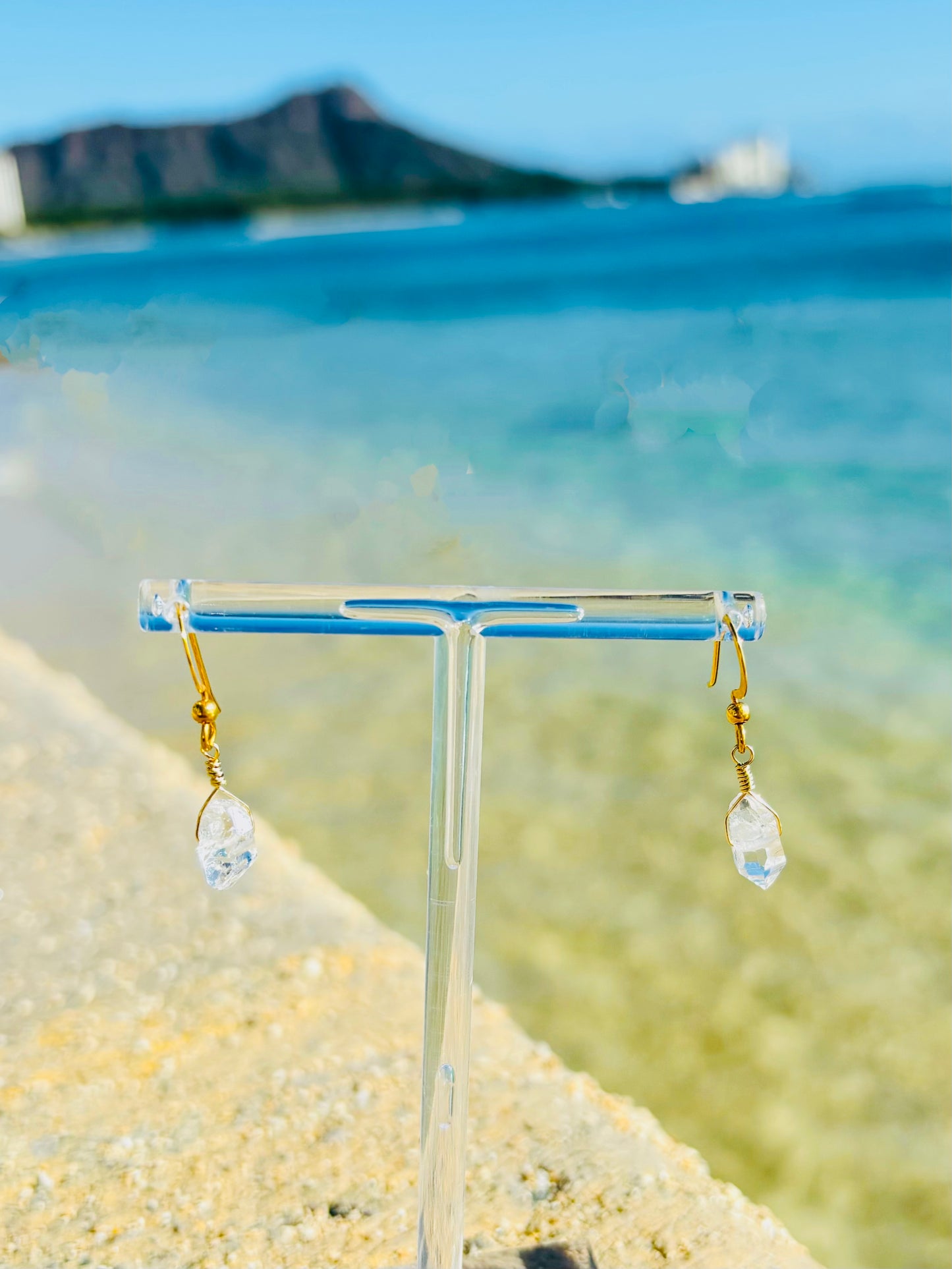 Herkimer Diamond Earrings (ハーキマーピアス)