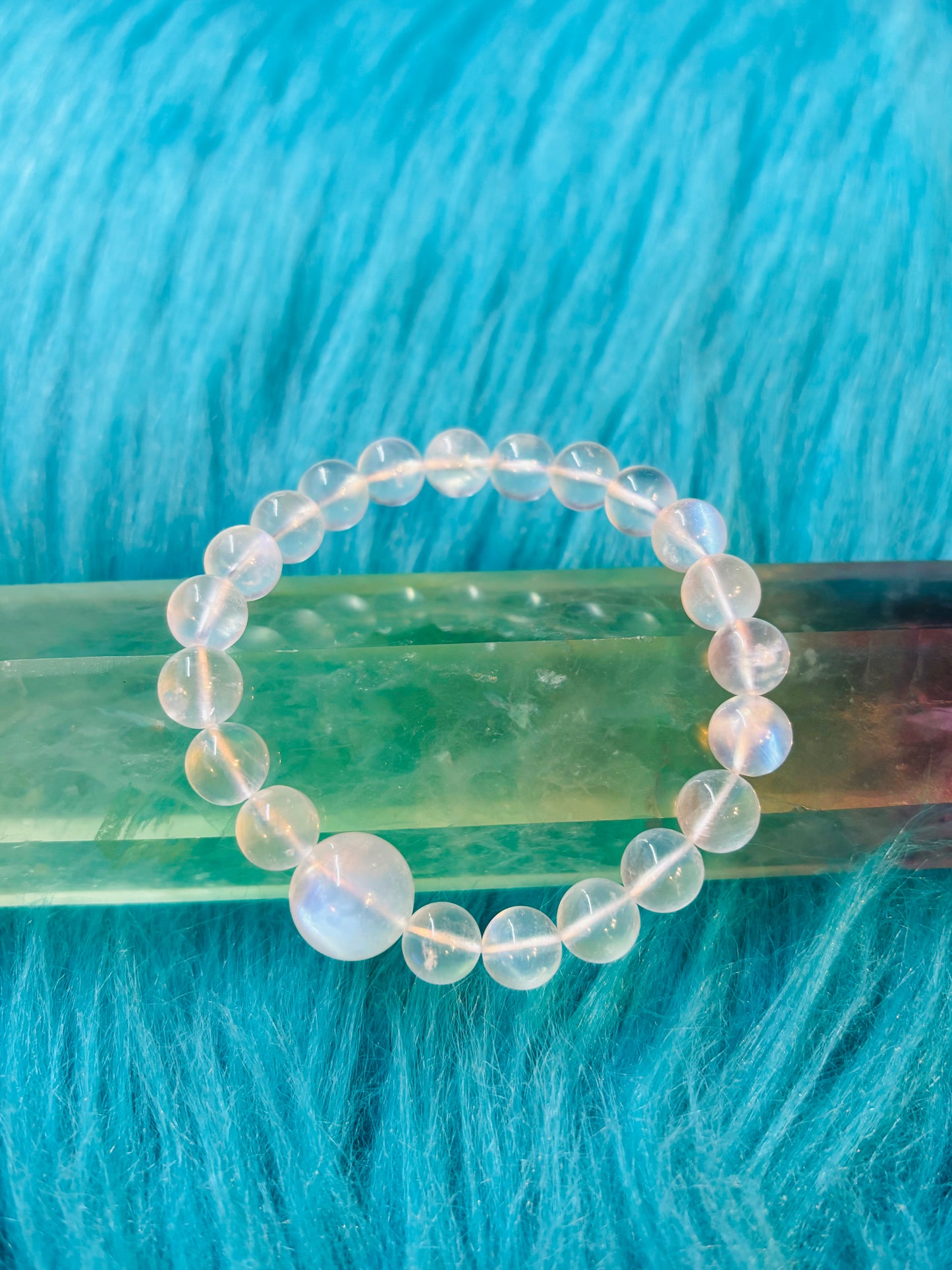 Rainbow moonstone bracelet8mm