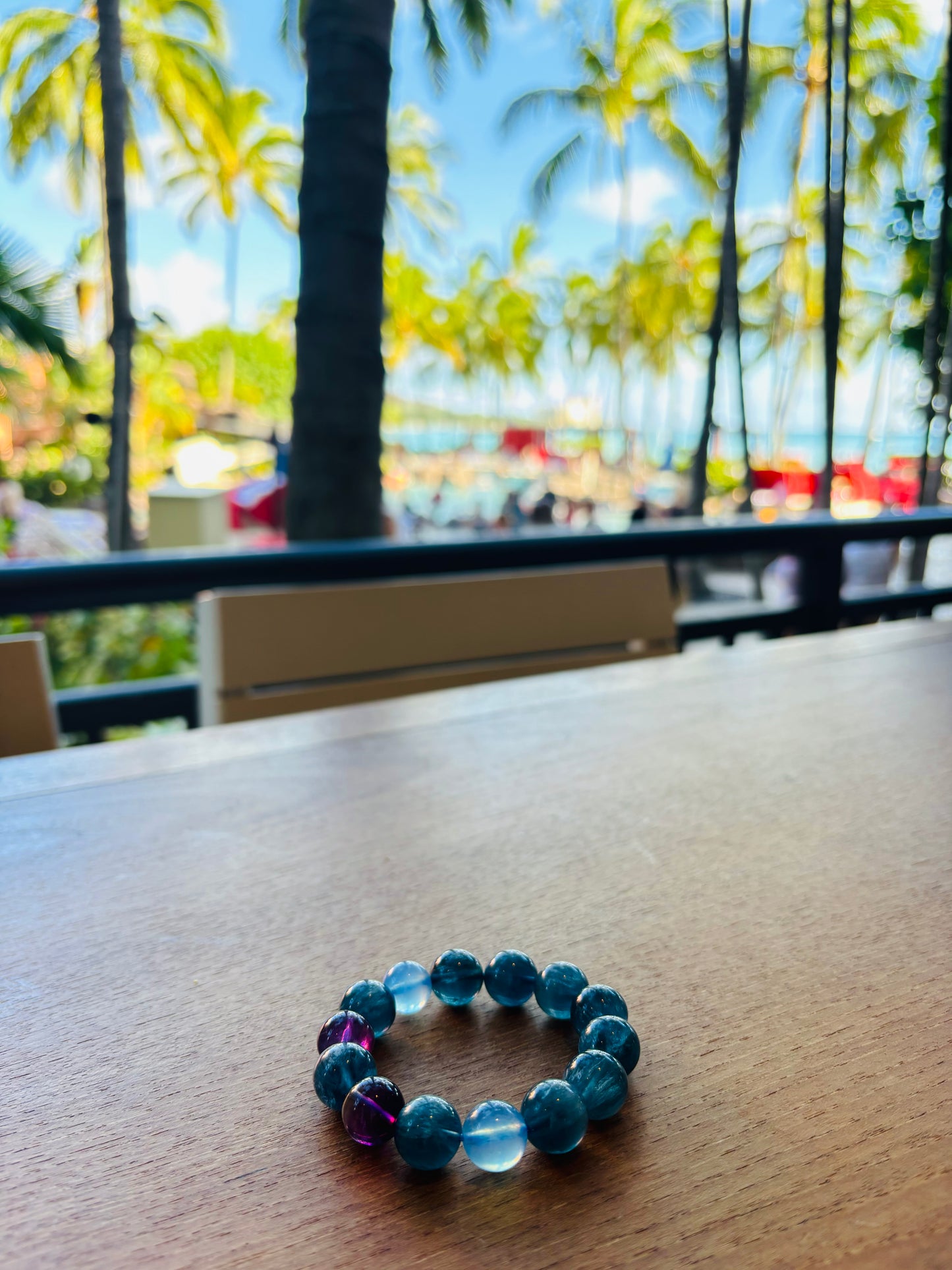 Blue Flourite Bracelet 13mm