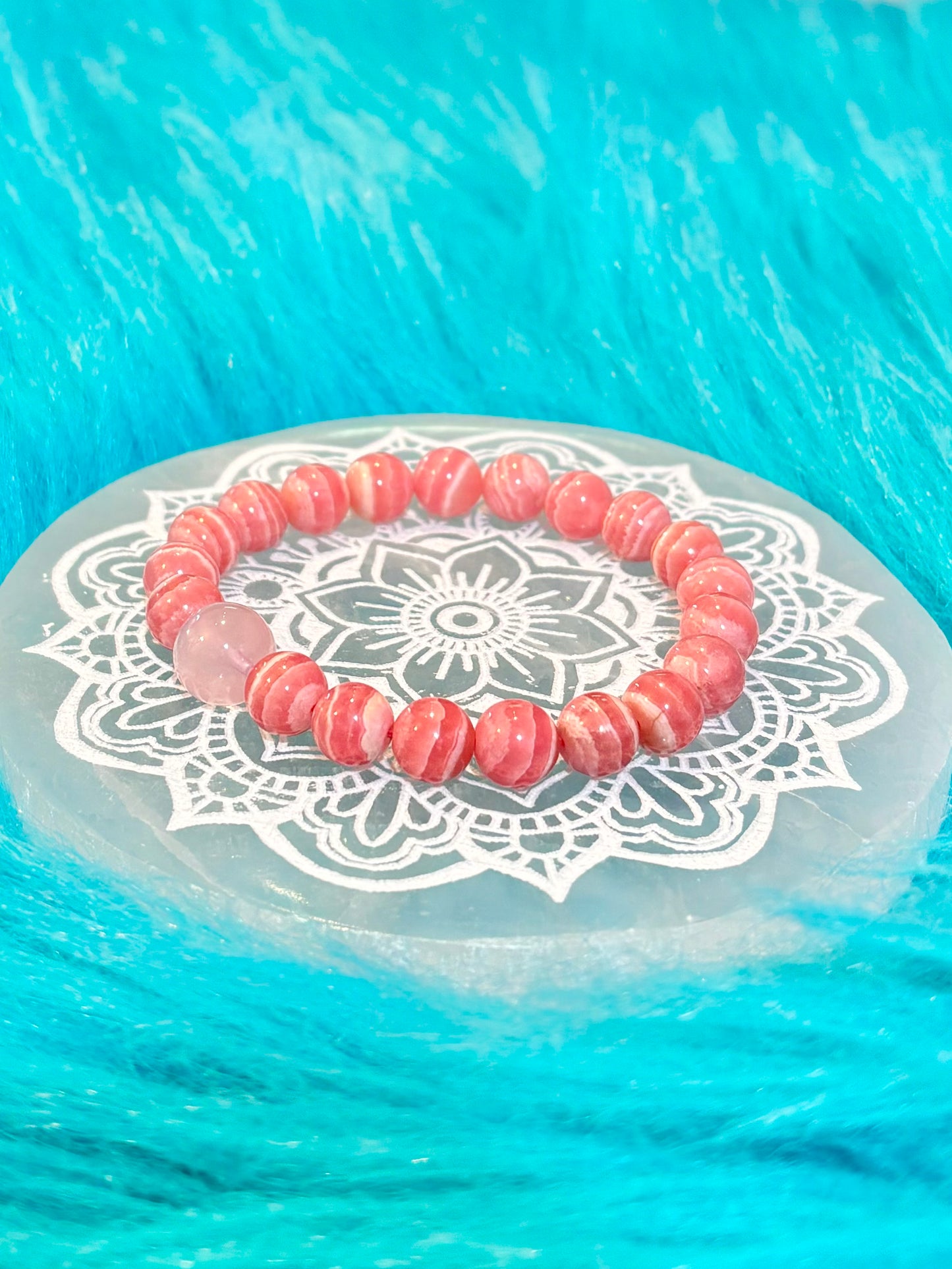 *Rhodochrosite bracelet(レア模様)