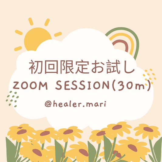 #初回限定お試しZOOM  ３０分