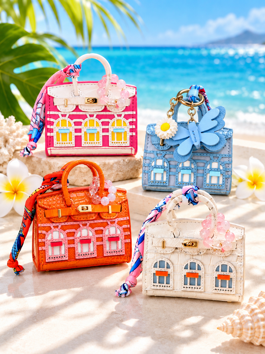 #Mini Bag charm with Stone