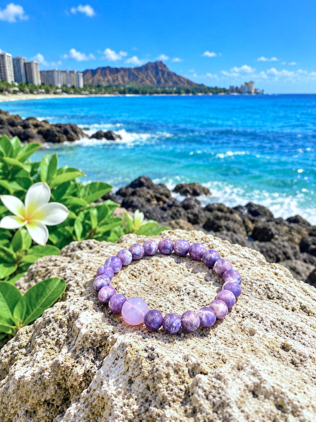 #Lavender Moon Quartz  8mm