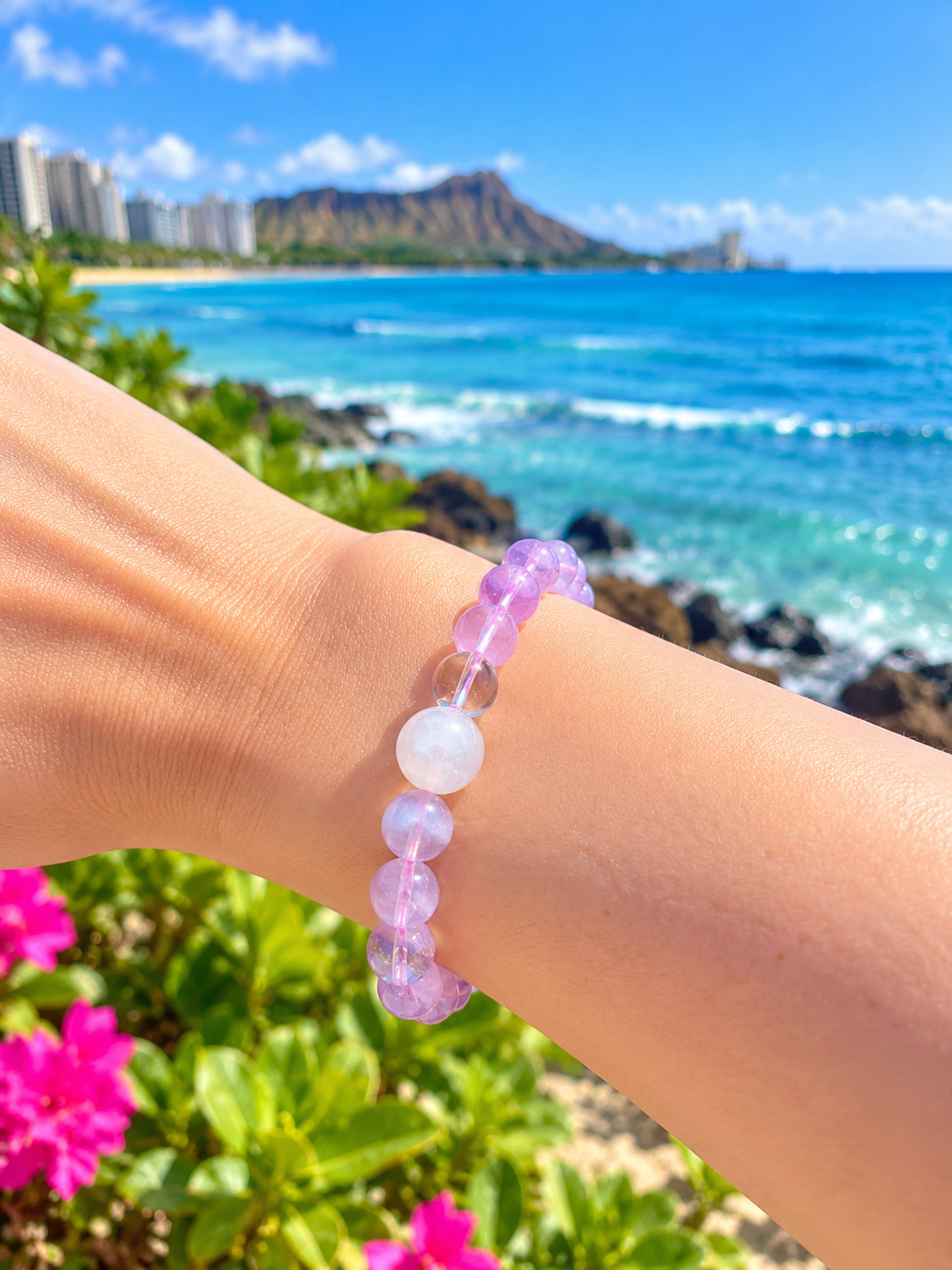 #Lavender Moon 9mm Bracelet